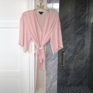 Pink Kimono Wrap top